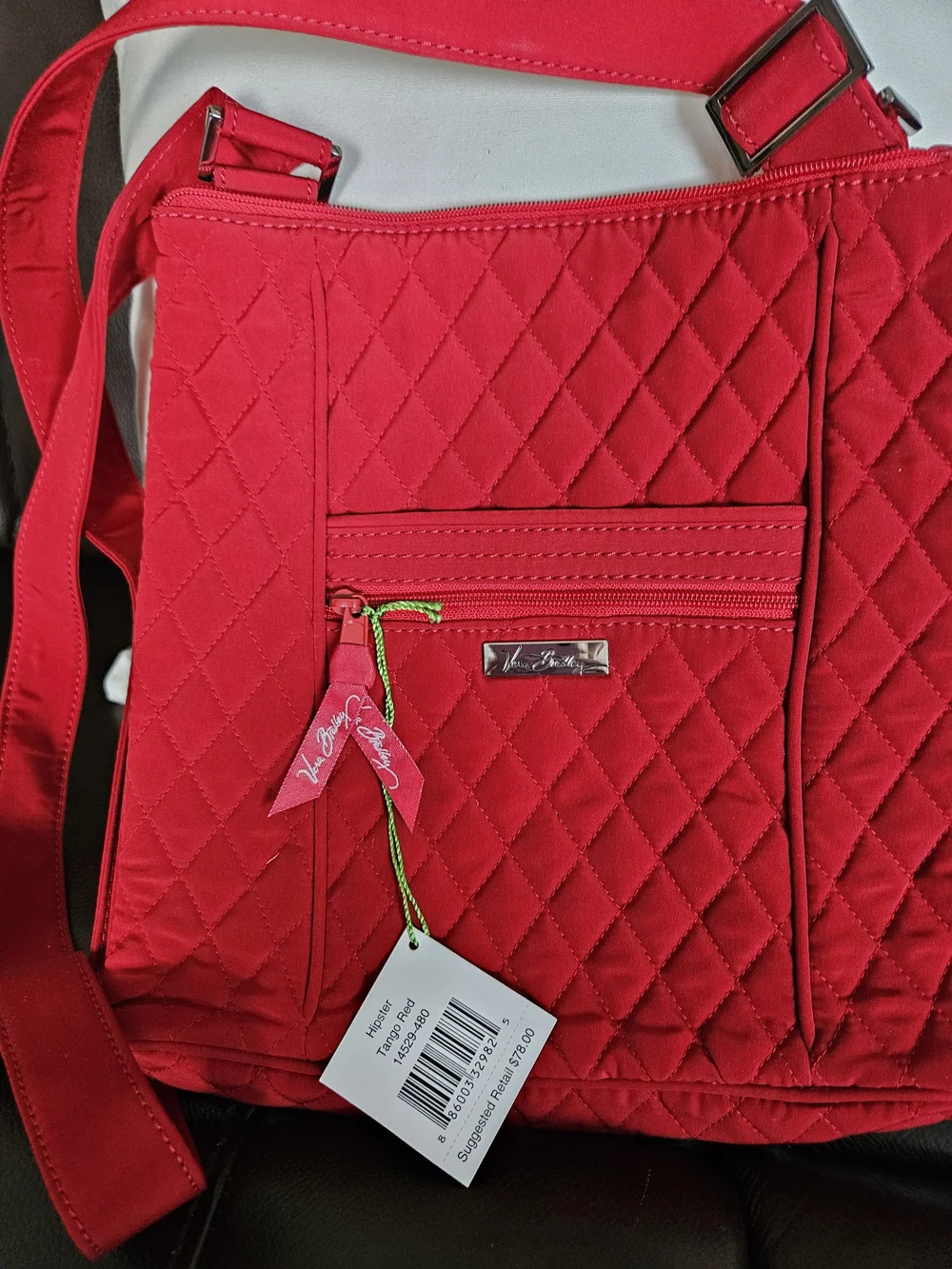 Vera Bradley Red Quilted Crossbody Bag NWT